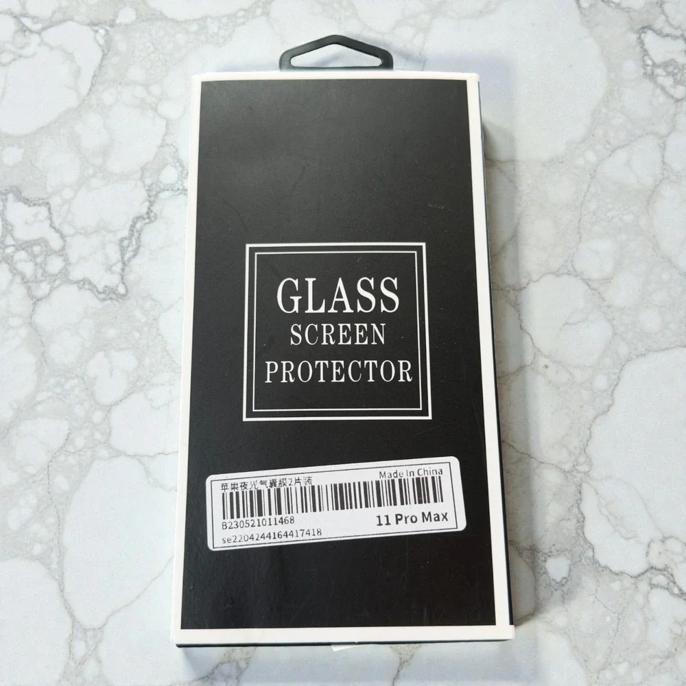 New Tempered Glass Screen Protector Glow in the Dark border iPhone 11 Pro Max